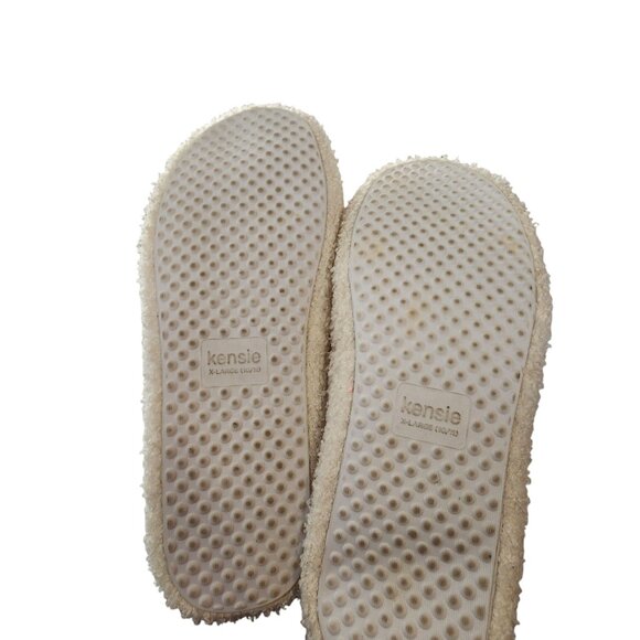 Kensie Womens Fuzzy Strawberry Print Indoor Slippers Size 10/11 - Picture 6 of 6